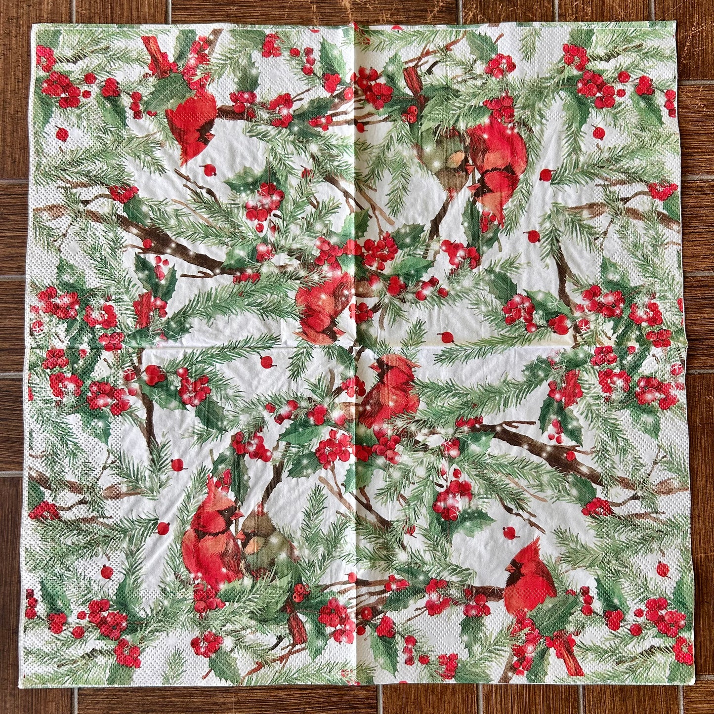 Napkin Bundle | Christmas Cardinals 2