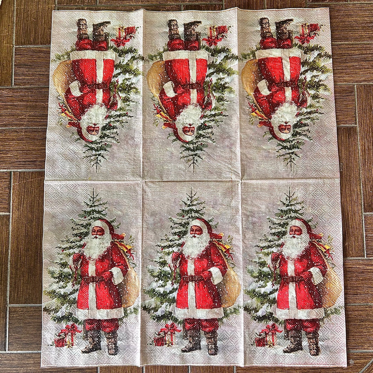 Napkin Bundle | Vintage Santas