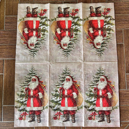 Napkin Bundle | Vintage Santas