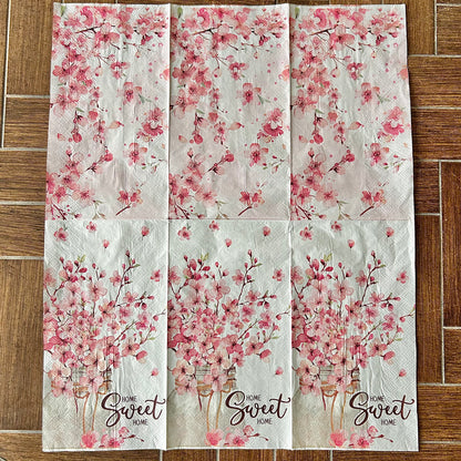 Napkin | Dual Print Pink Home Sweet Home