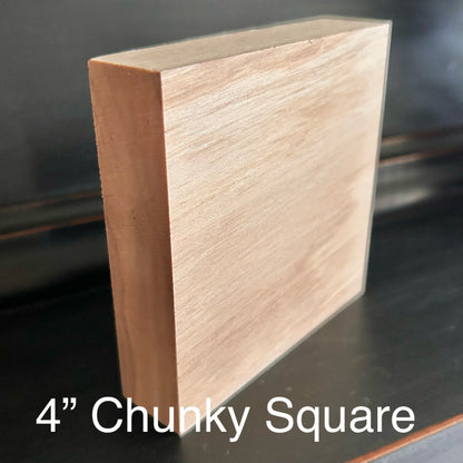 Chunky Wood Squares (4”/Set of 3)