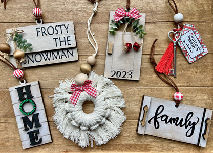 Holiday Box Ornament Sets of 3