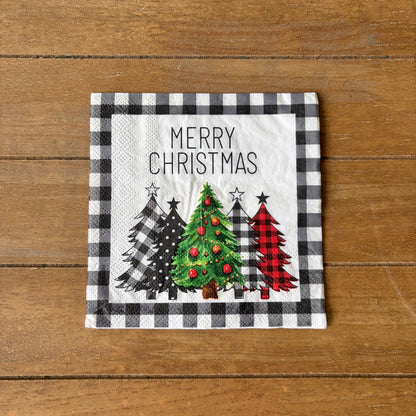 Napkin Bundle | Black & Red Christmas