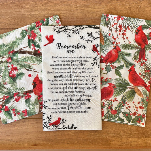 Napkin Bundle | Christmas Cardinals 2