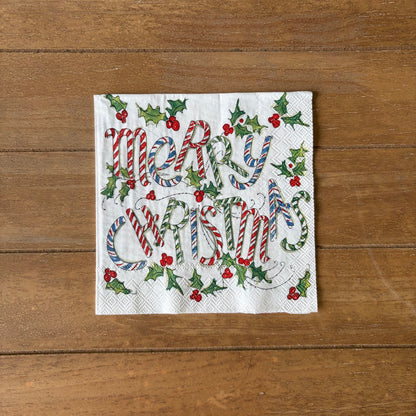 Napkin Bundle | Candy Cane Christmas