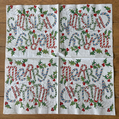 Napkin Bundle | Candy Cane Christmas