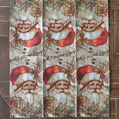 Napkin Bundle | Vintage Santas