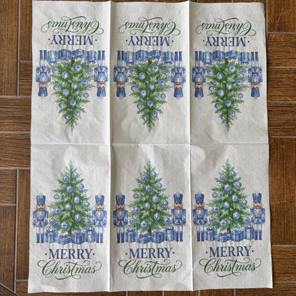 Napkin Bundle | Blue Nutcracker Christmas