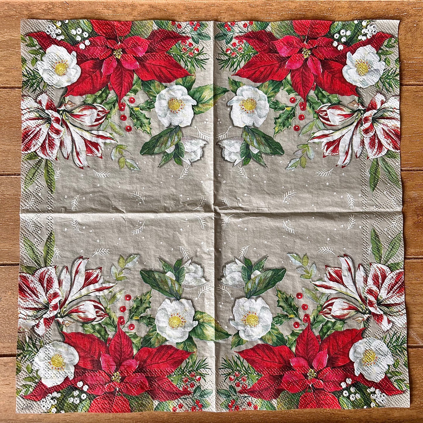 Napkin Bundle | Poinsettia Christmas