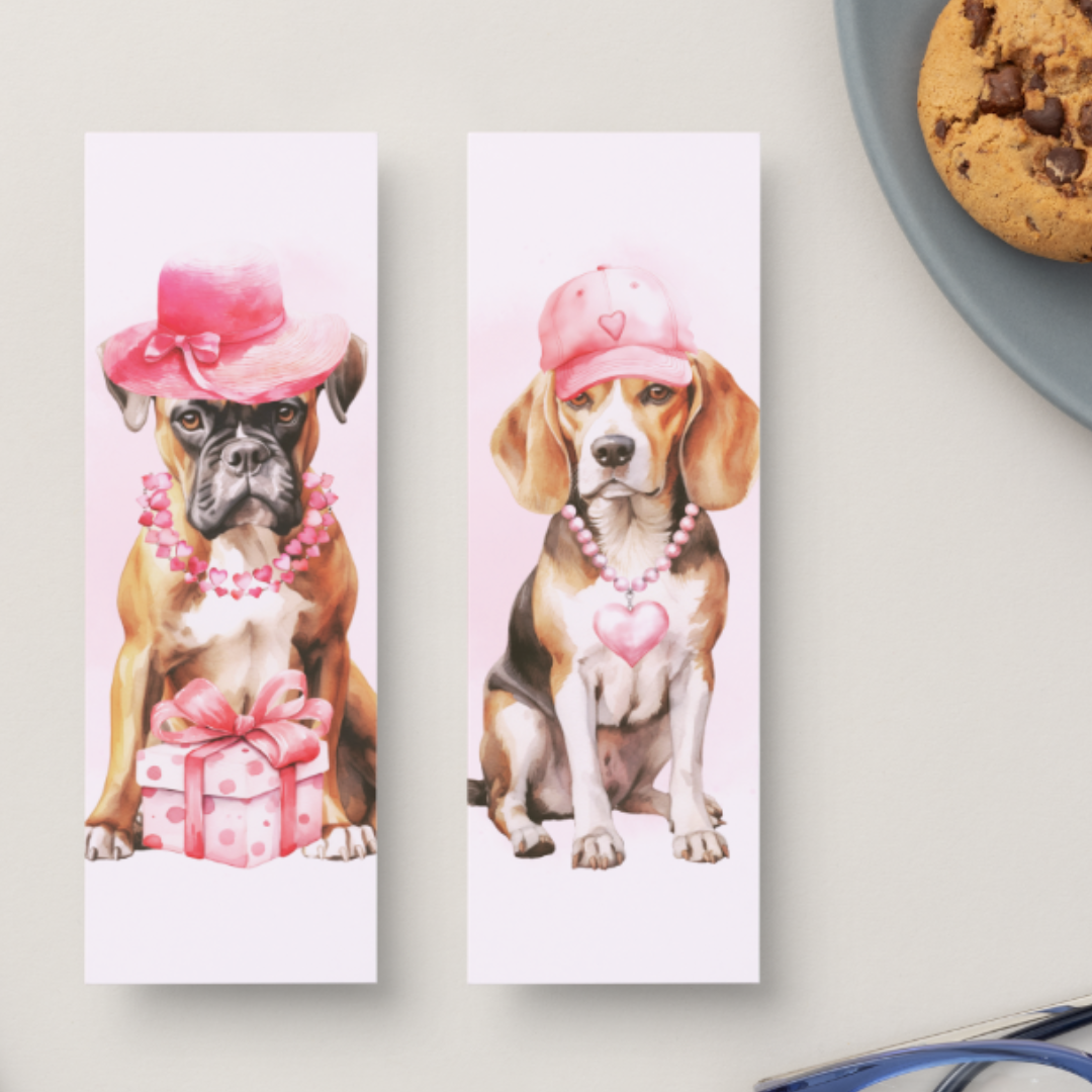 Bookmarks | Valentine Dogs