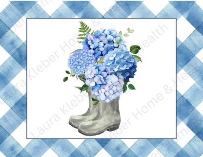 Digital DIY Decor Bundle | Blue Hydrangeas