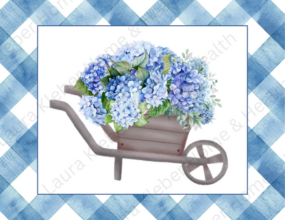Digital DIY Decor Bundle | Blue Hydrangeas