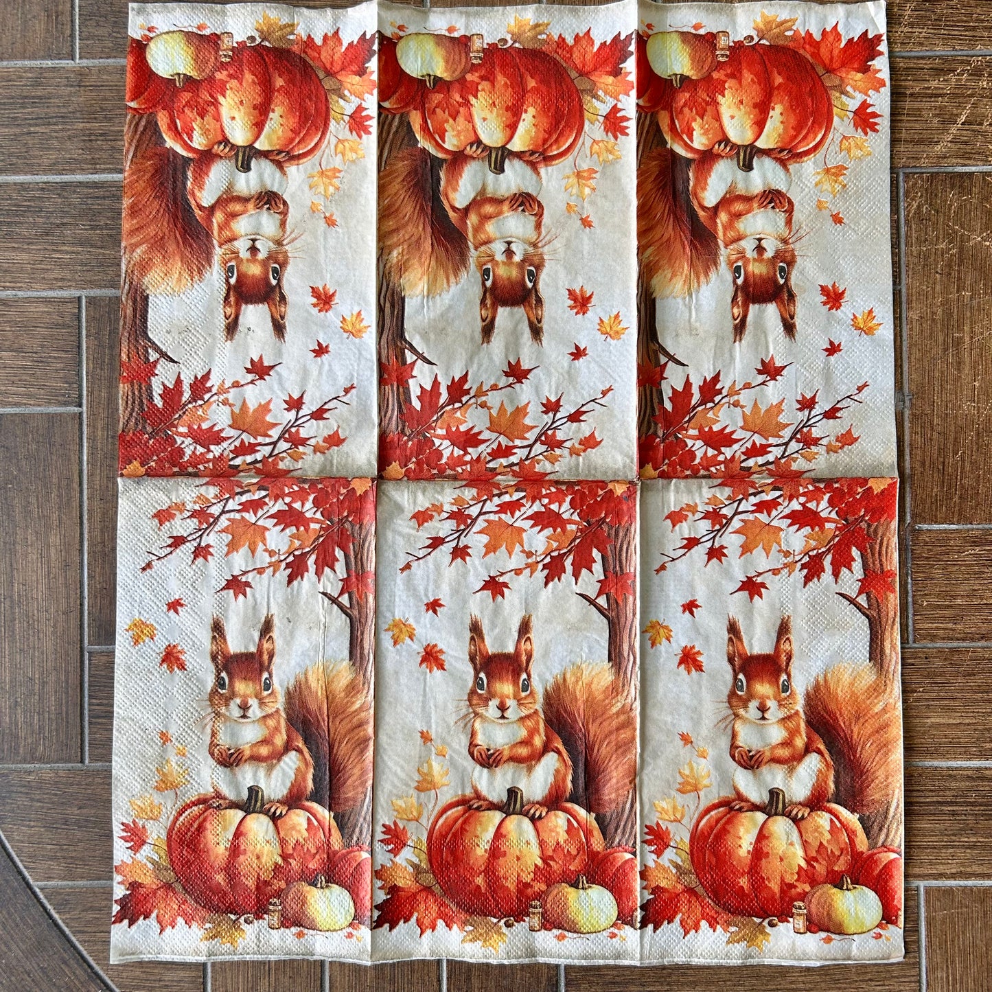 Napkin Bundle | Hello Fall Squirrel