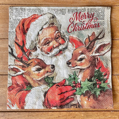 Napkin Bundle | Vintage Santas