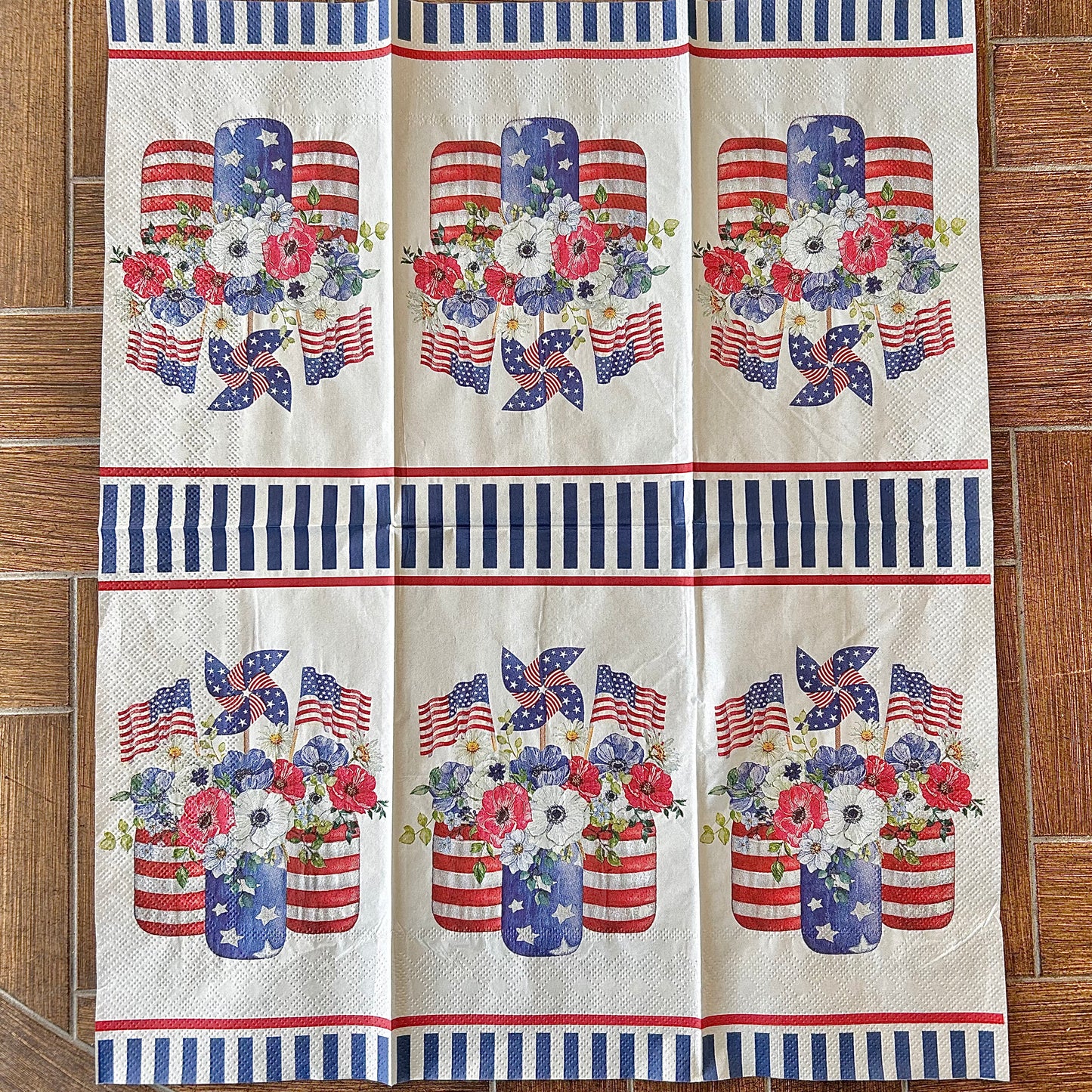 Napkin | Patriotic Mason Jar Trio
