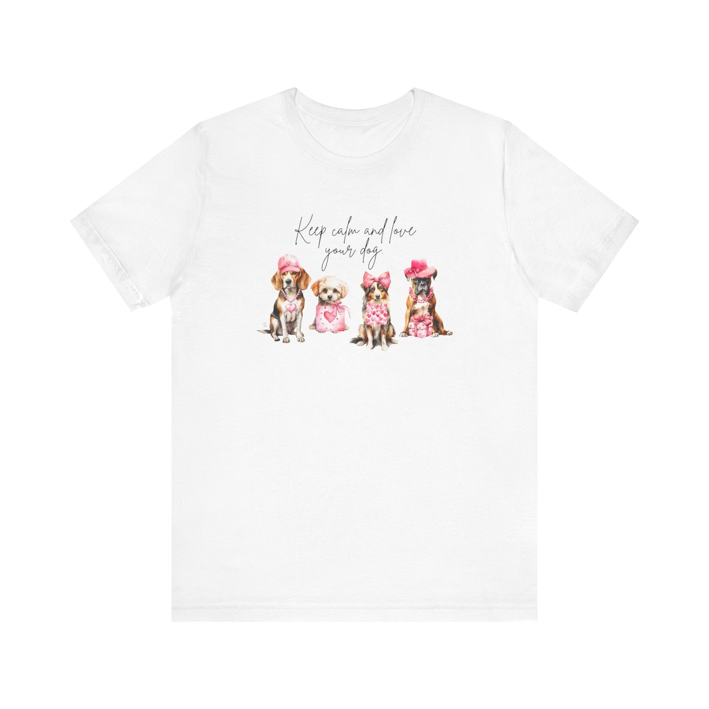 Keep Calm and Love Your Dog Unisex Jersey Tee