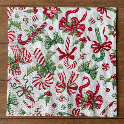 Napkin Bundle | Candy Cane Christmas