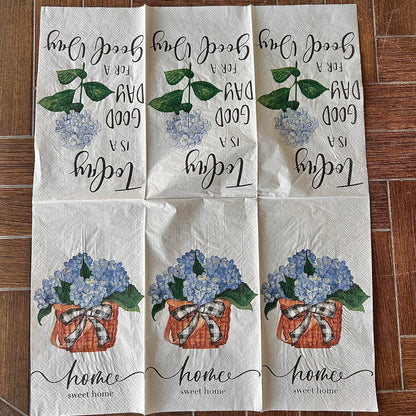 Napkin | Dual Print Hydrangea