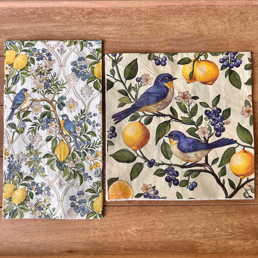 Napkin Bundle | Lemons & Bluebirds