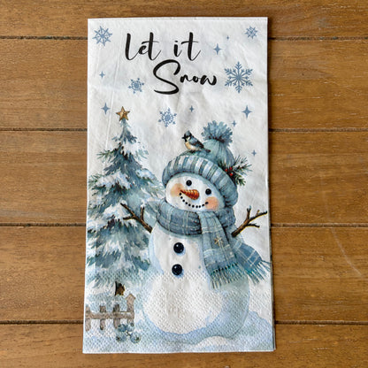 Napkin Bundle | Blue Snowman