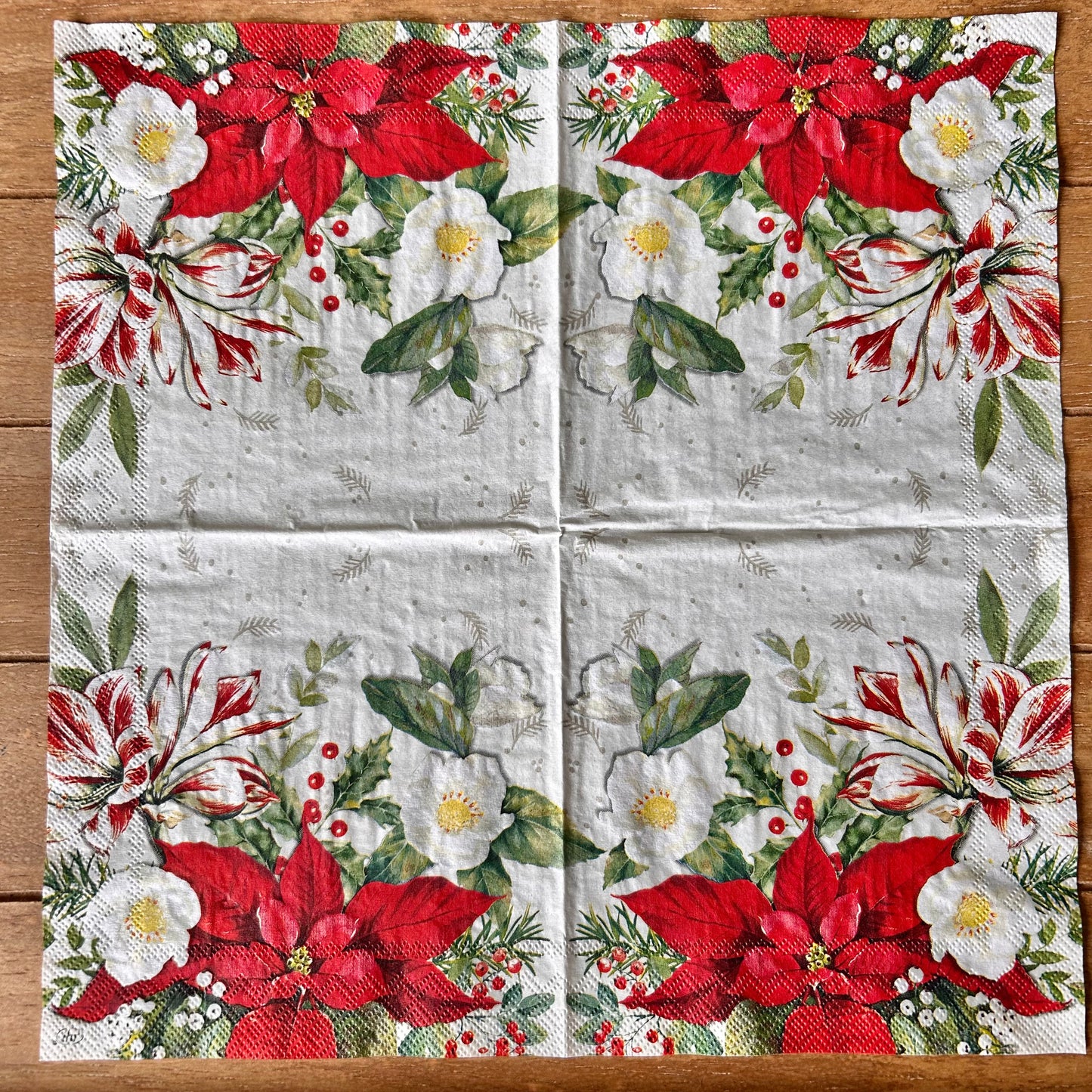 Napkin Bundle | Poinsettia Christmas