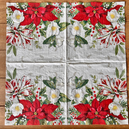 Napkin Bundle | Poinsettia Christmas
