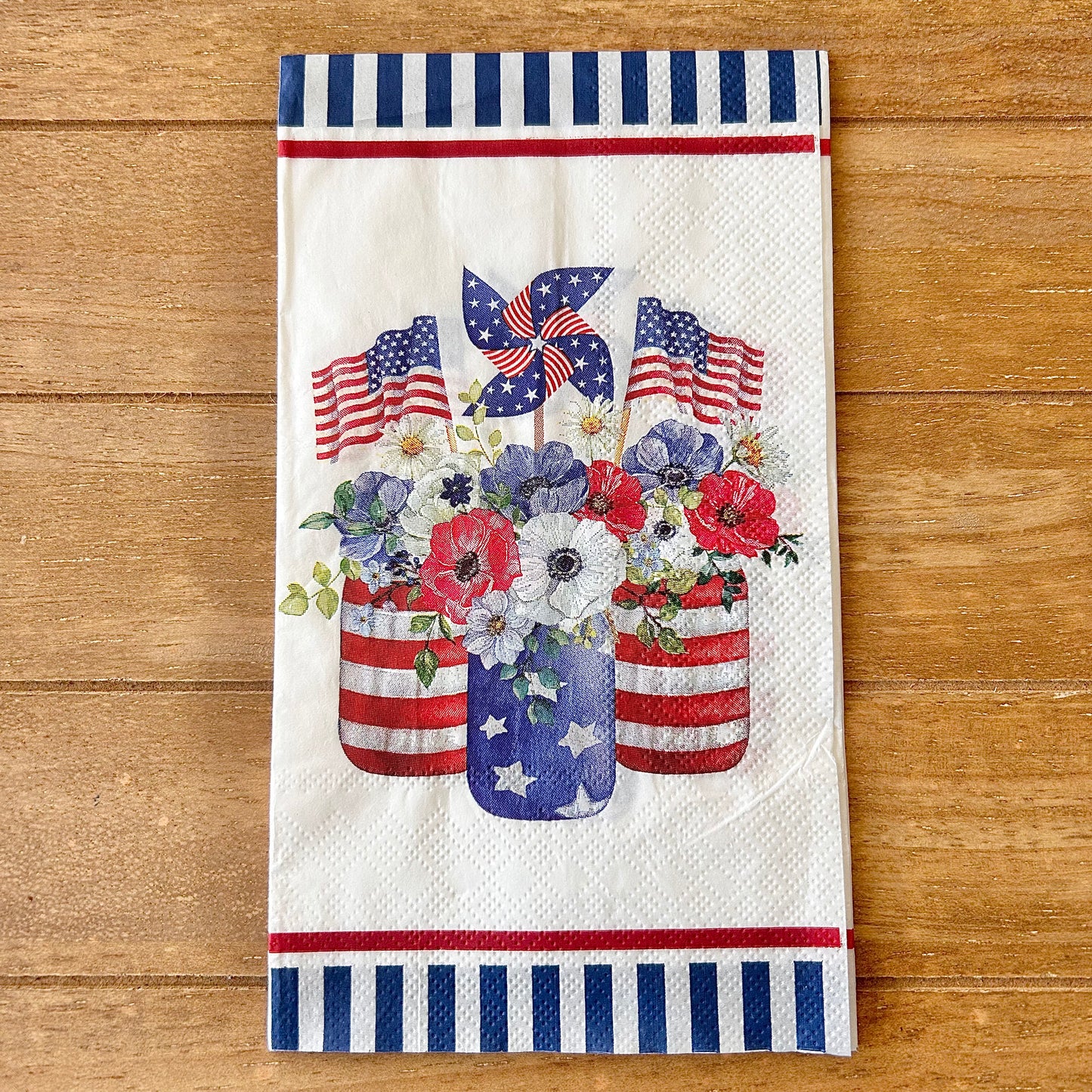 Napkin | Patriotic Mason Jar Trio