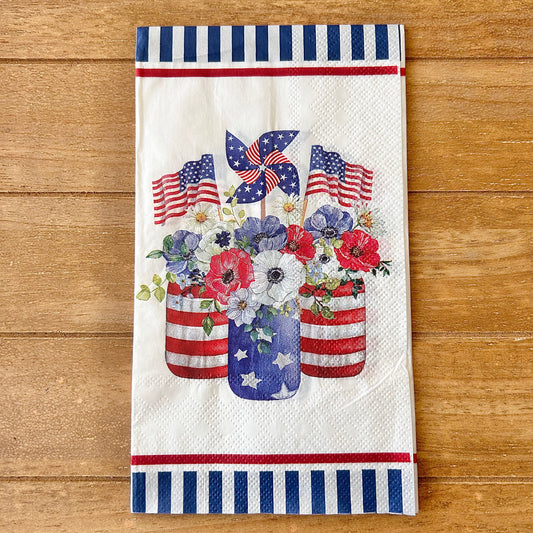 Napkin | Patriotic Mason Jar Trio