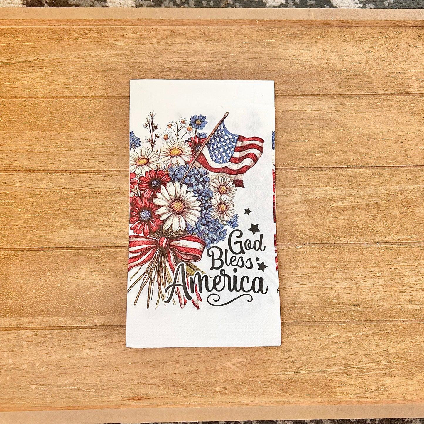 Napkin | Dual Print God Bless America