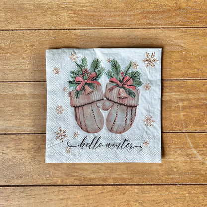 Napkin Bundle | Neutral Christmas Sentiments