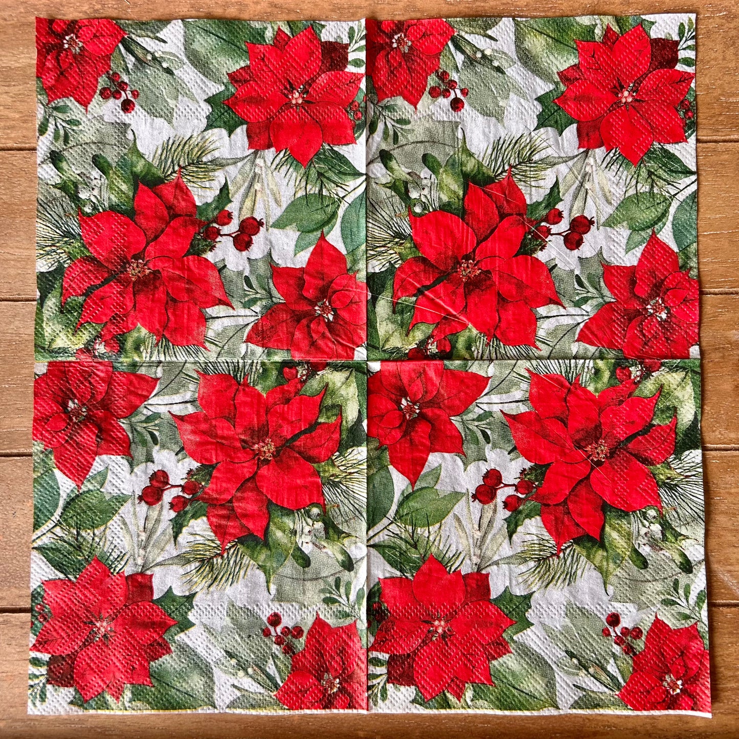 Napkin Bundle | Poinsettia Christmas