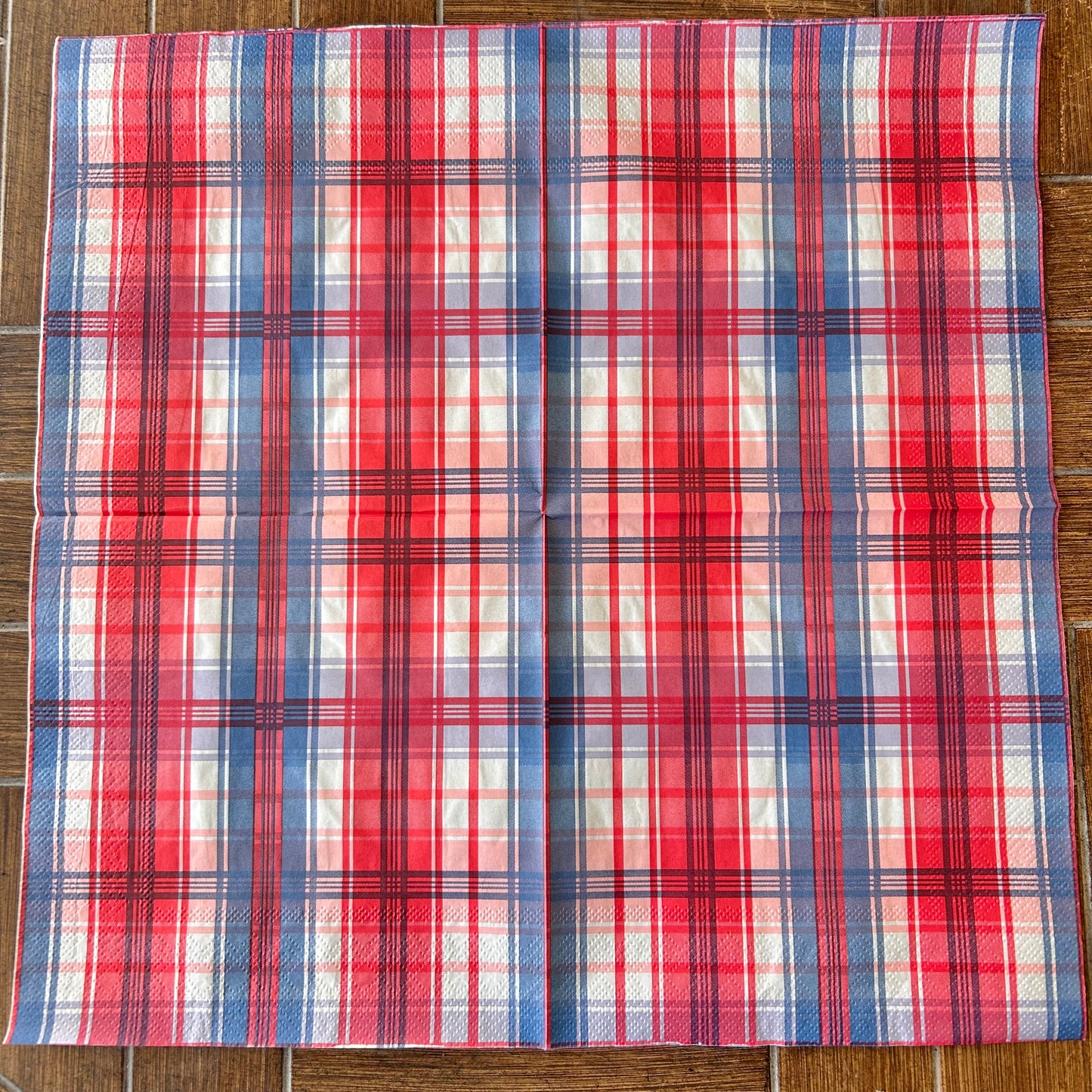 Napkin | Red White & Blue Plaid