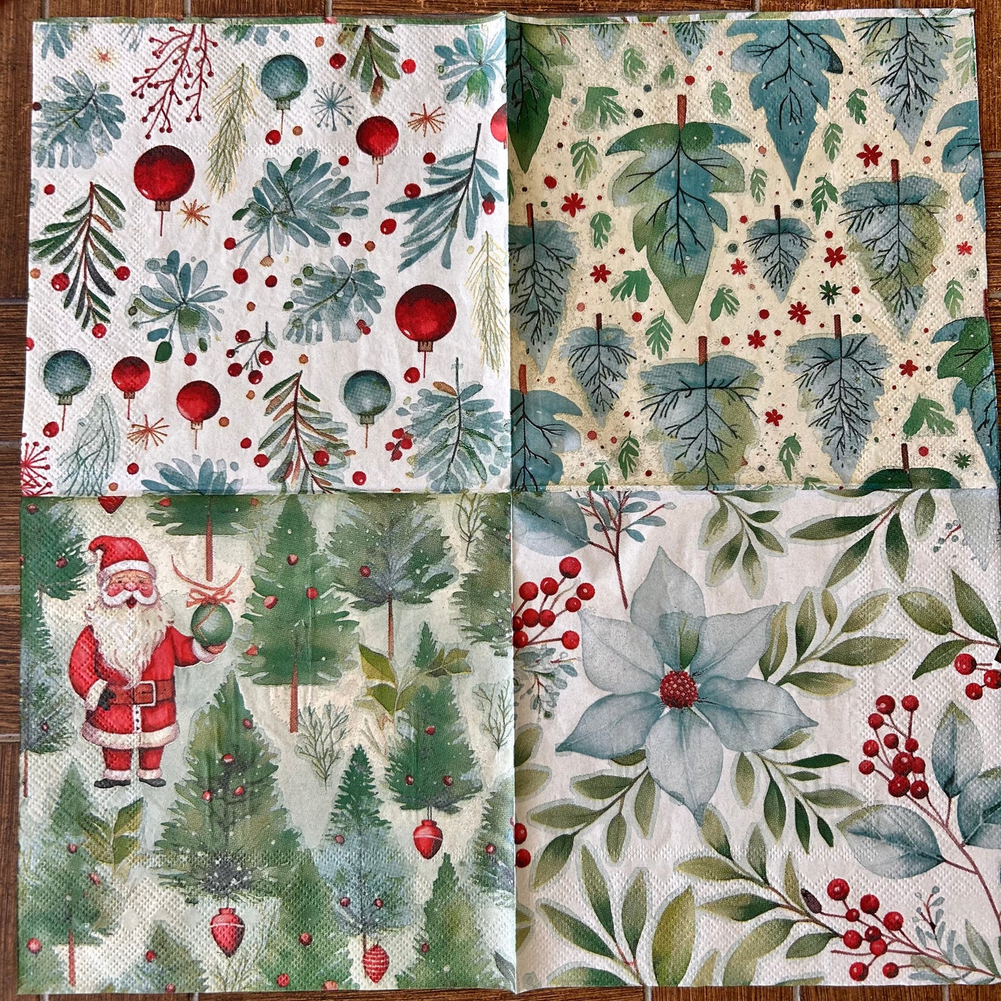 Napkin Bundle | Traditional Red & Green
