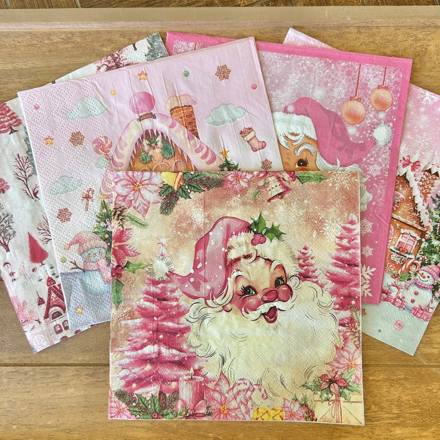 Napkin Bundle | Pink Christmas