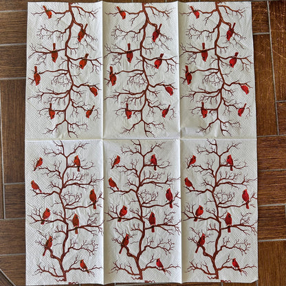 Napkin Bundle | Christmas Cardinals 3