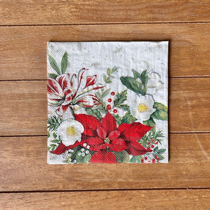 Napkin Bundle | Poinsettia Christmas