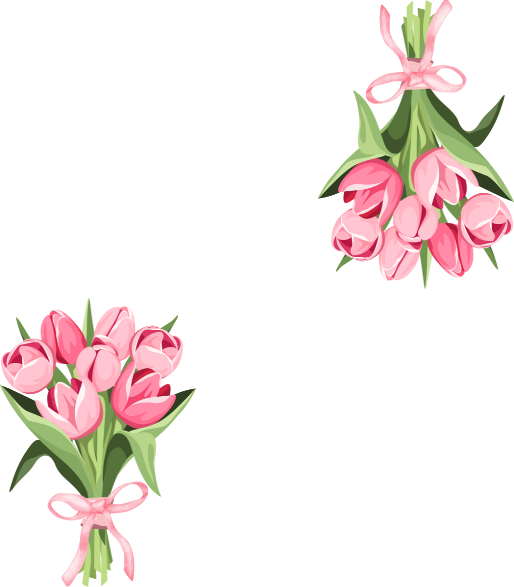 Place Cards | Pink Tulips (Digital Download)