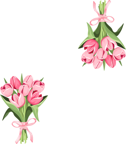 Place Cards | Pink Tulips (Digital Download)