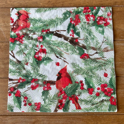 Napkin Bundle | Christmas Cardinals 2