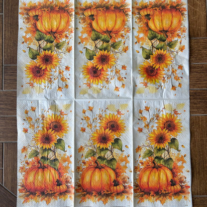 Napkin Bundle | Pumpkin & Sunflower Harvest