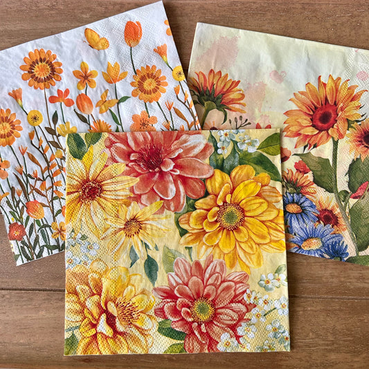 Napkin Bundle | Yellow Florals