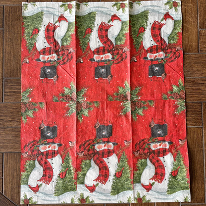 Napkin Bundle | Colorful Snowmen