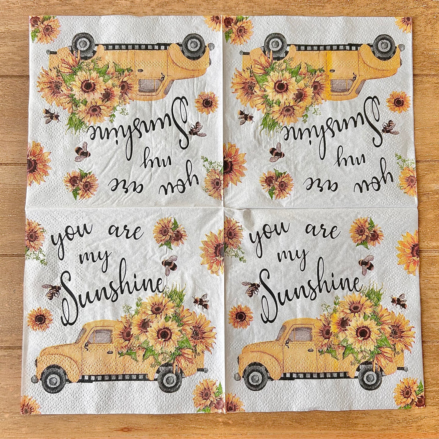 Napkin Bundle | Sunflower You Are My Sunshine Set