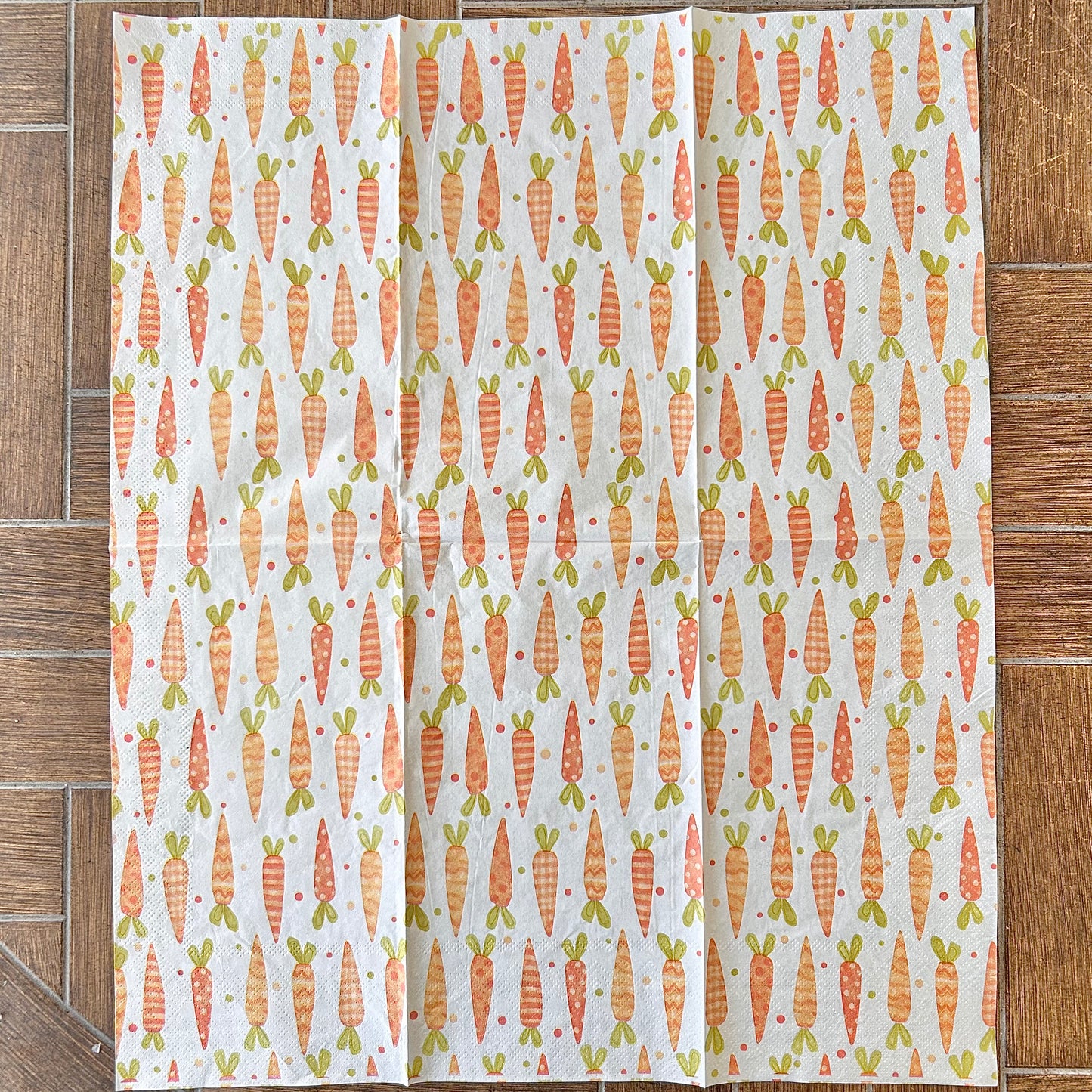 Napkin | Carrot Print 2