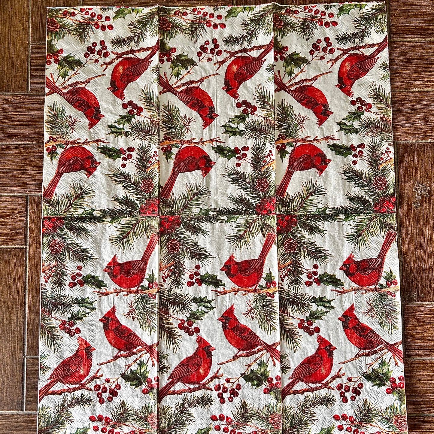 Napkin Bundle | Christmas Cardinals 1