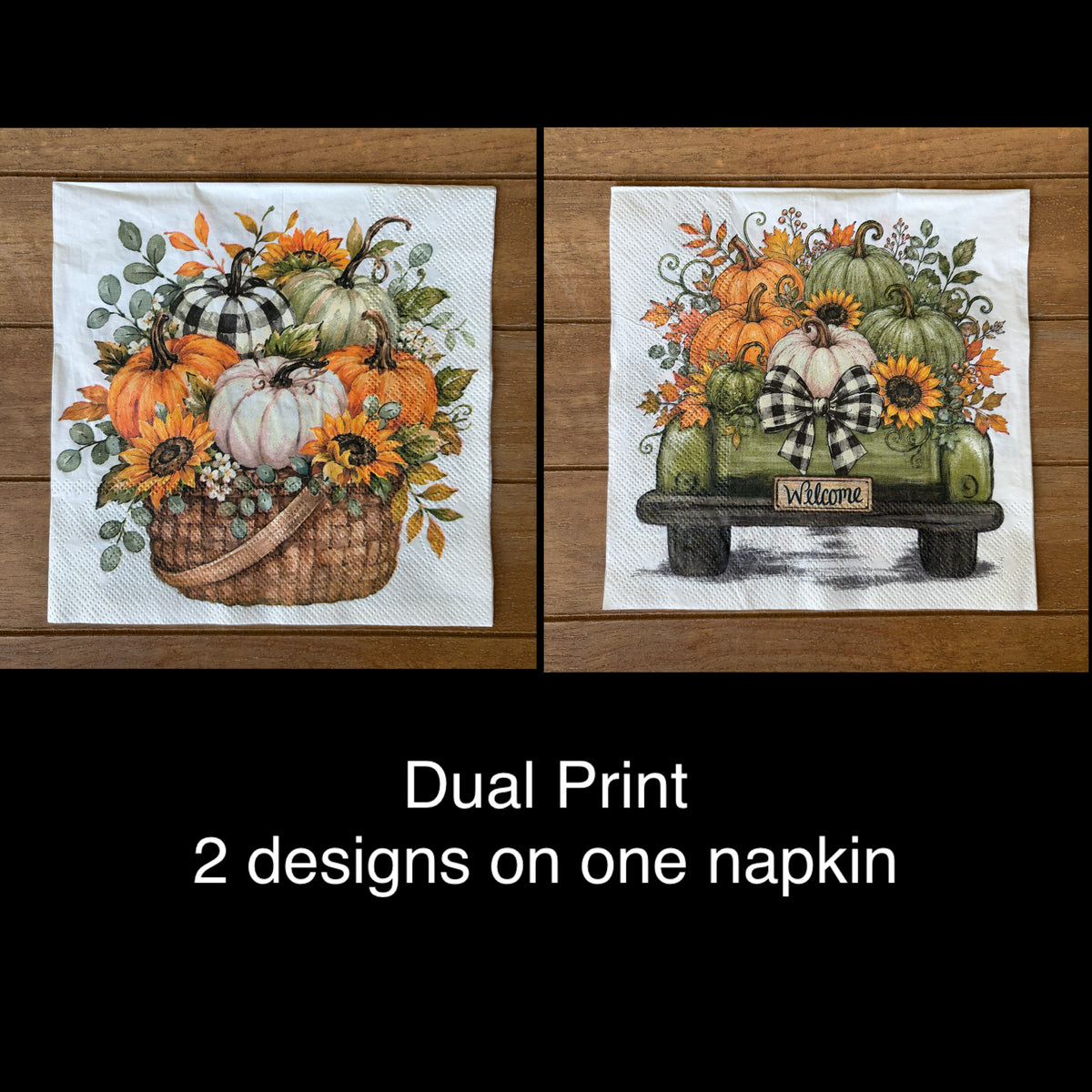 Napkin Bundle | Pumpkin & Sunflower Harvest