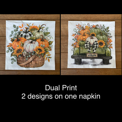 Napkin Bundle | Pumpkin & Sunflower Harvest
