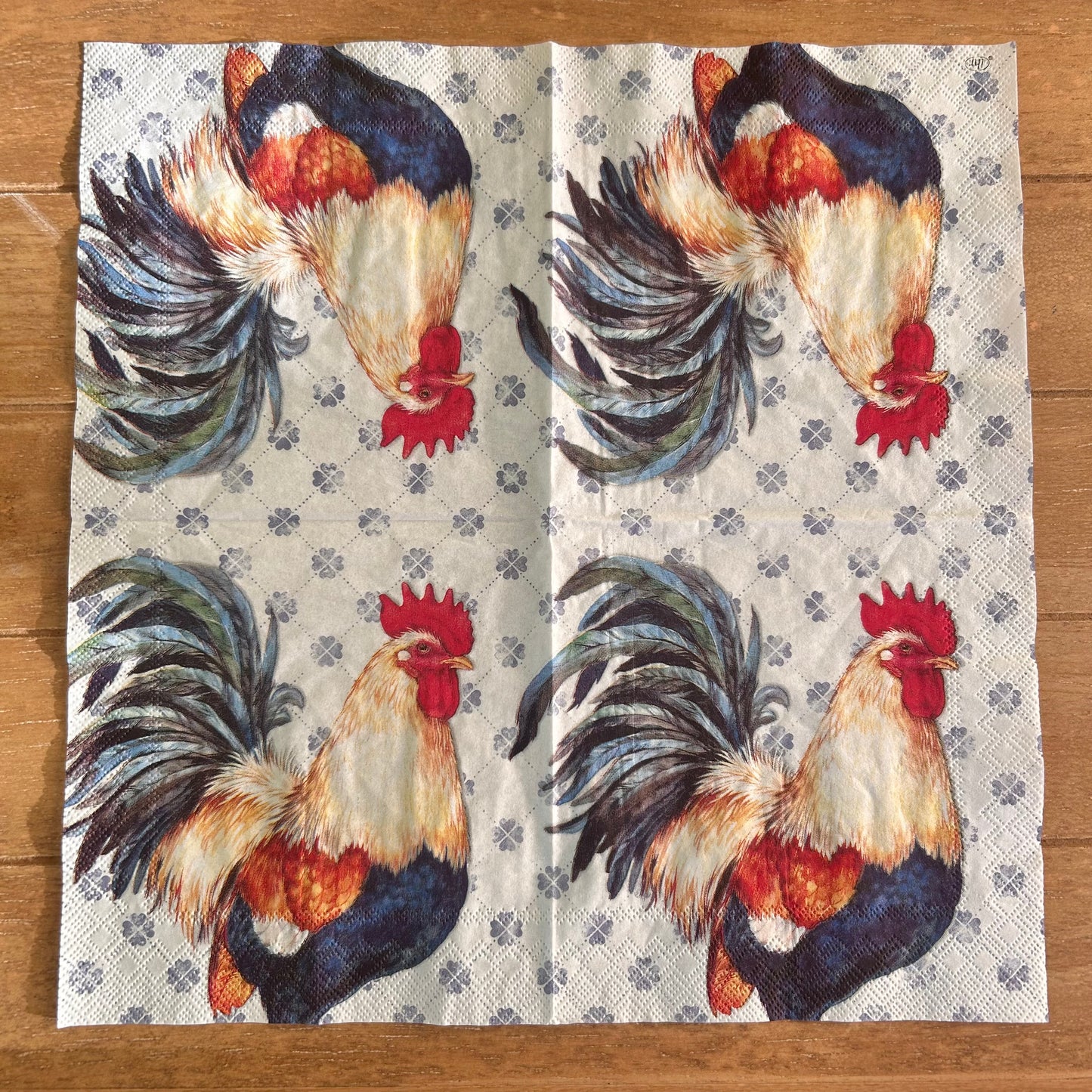 Napkin Bundle | Barnyard Blue Rooster & Gingham