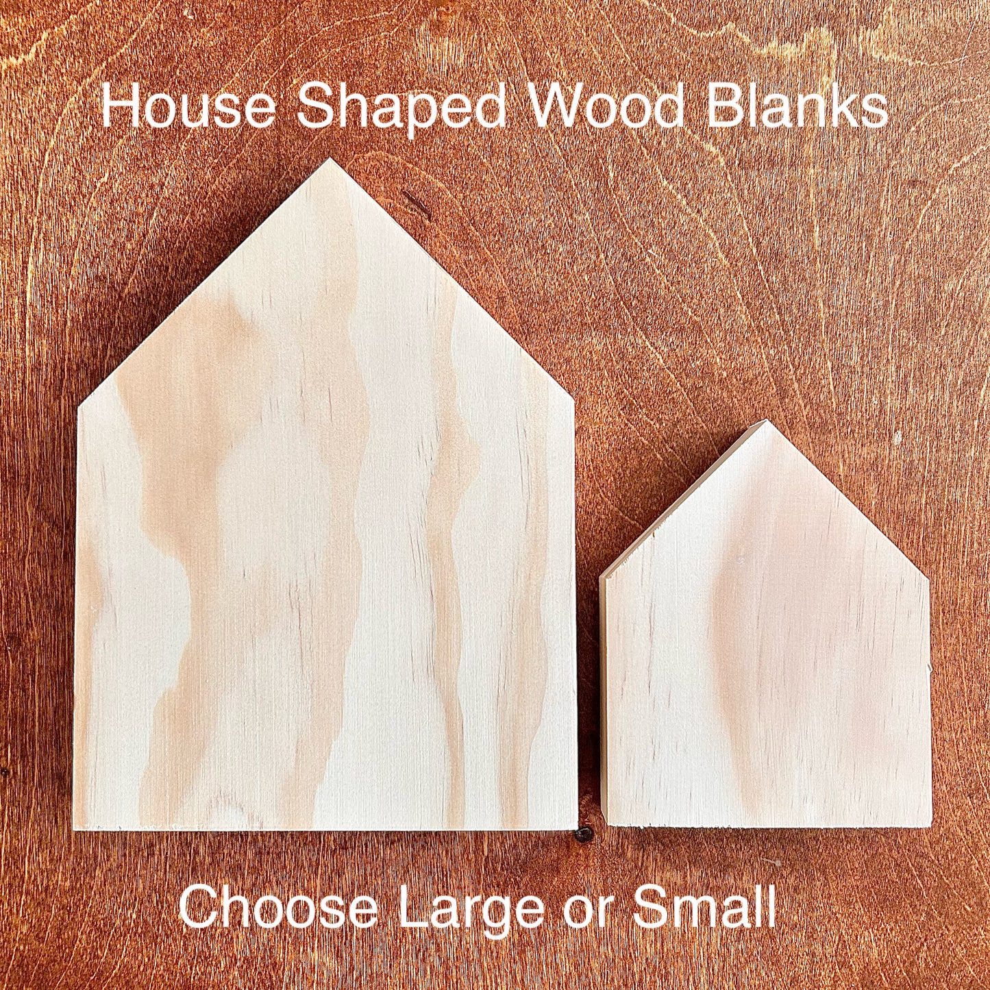 House Shaped Wood Blanks