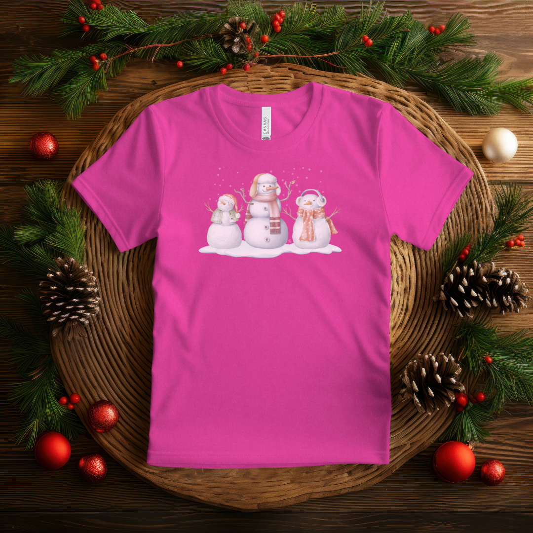 Snowman Trio - Short Sleeve Tee